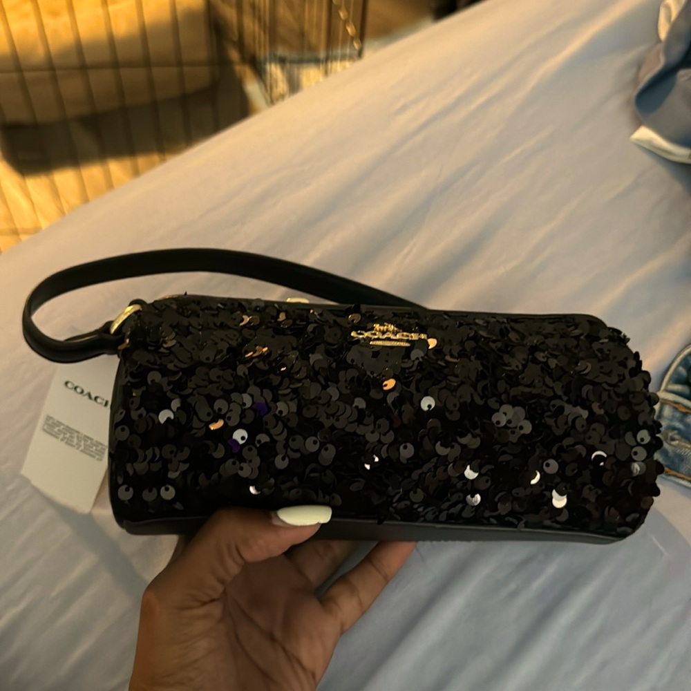 Coach Sequin small bucket purse